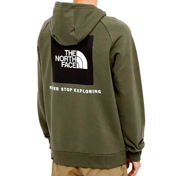 The North Face Military Olive Green Hoodie Sweatshirt XL - Picture 1 of 9